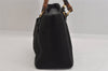 Authentic GUCCI Bamboo Vintage Hand Bag Suede Leather Black 8727M