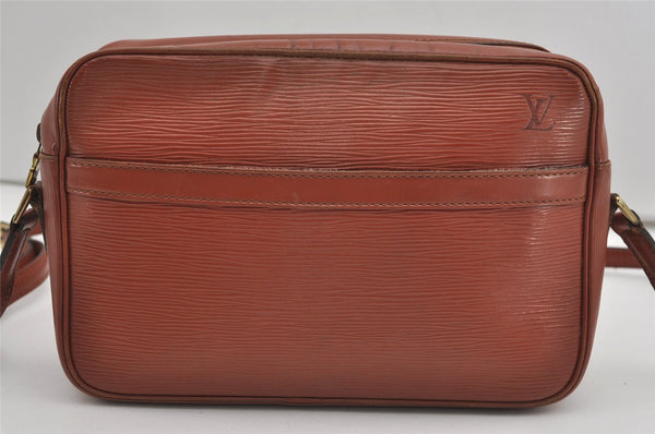 Authentic Louis Vuitton Epi Trocadero 27 Shoulder Cross Bag M52303 Brown 8728I