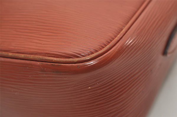 Authentic Louis Vuitton Epi Trocadero 27 Shoulder Cross Bag M52303 Brown 8728I