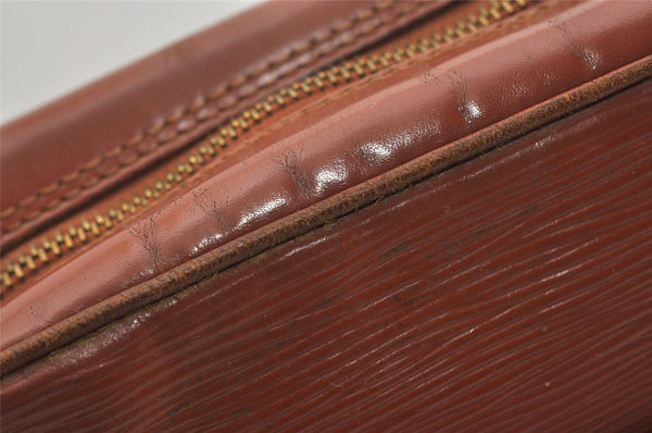 Authentic Louis Vuitton Epi Trocadero 27 Shoulder Cross Bag M52303 Brown 8728I