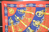 Authentic HERMES Carre 90 Scarf "Cliquetis" Silk Orange Navy 8728J