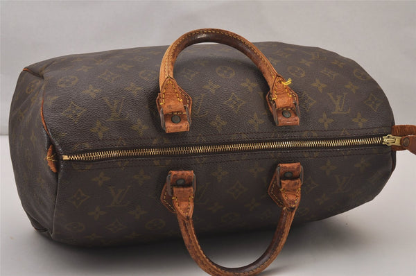 Authentic Louis Vuitton Monogram Speedy 35 Hand Boston Bag Old Model LV 8730I