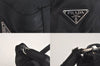 Authentic PRADA Vintage Nylon Shoulder Hand Bag Purse Black 8730M
