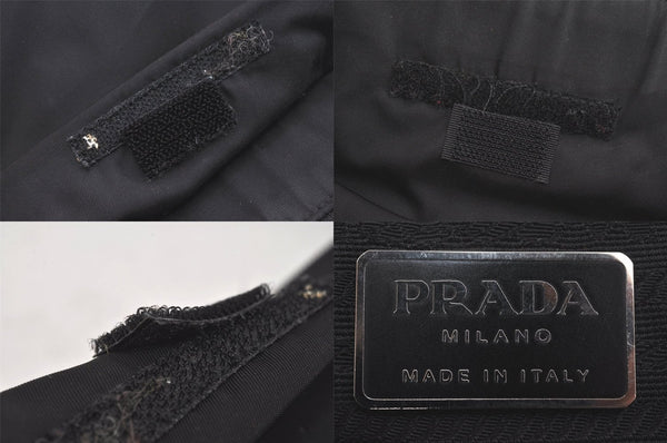 Authentic PRADA Vintage Nylon Shoulder Hand Bag Purse Black 8730M