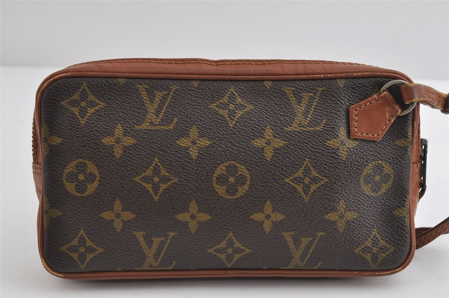 Auth Louis Vuitton Monogram Pochette Sport PM Clutch Hand Bag Old Model LV 8731I