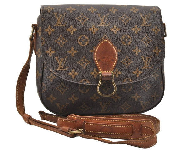 Authentic Louis Vuitton Monogram Saint Cloud GM M51242 Shoulder Bag Junk 8733I
