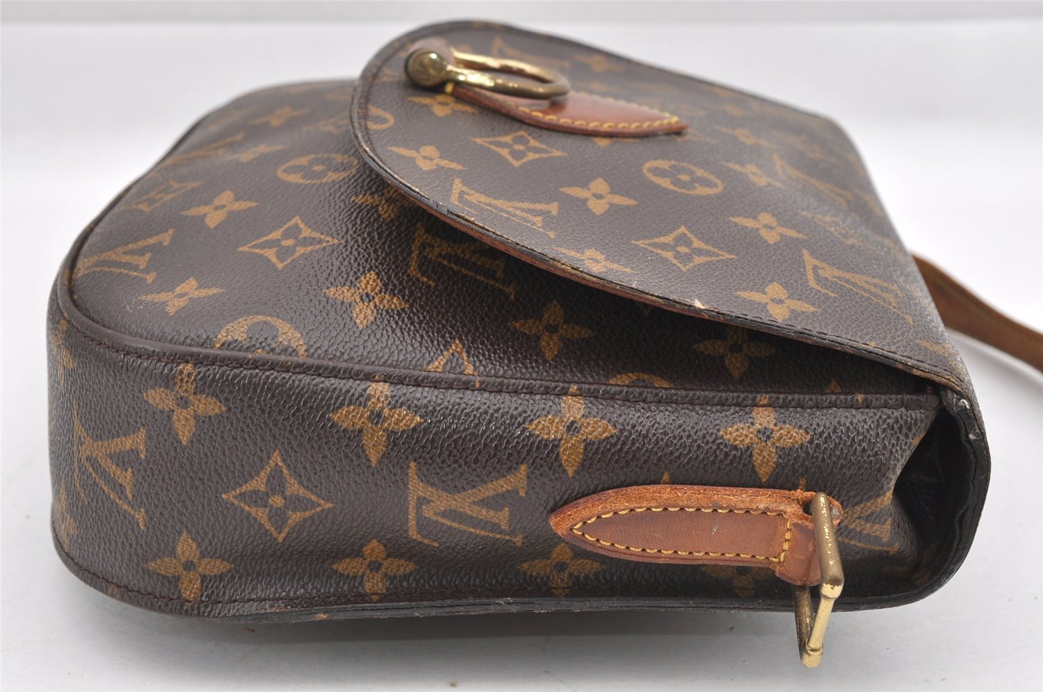 Authentic Louis Vuitton Monogram Saint Cloud GM M51242 Shoulder Bag Junk 8733I