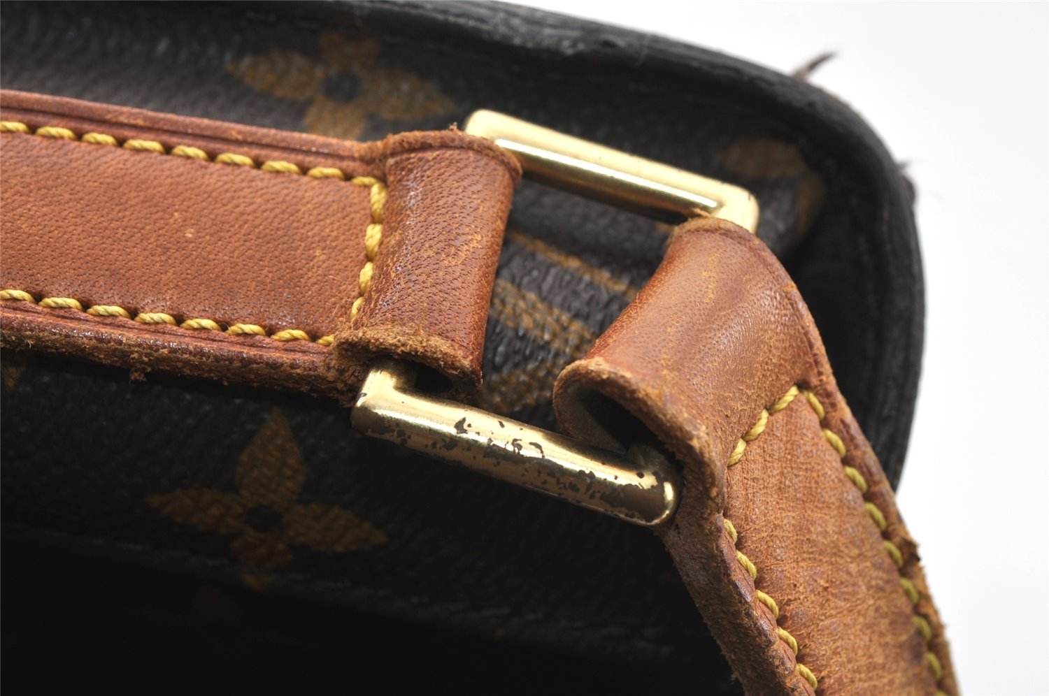 Authentic Louis Vuitton Monogram Saint Cloud GM M51242 Shoulder Bag Junk 8733I