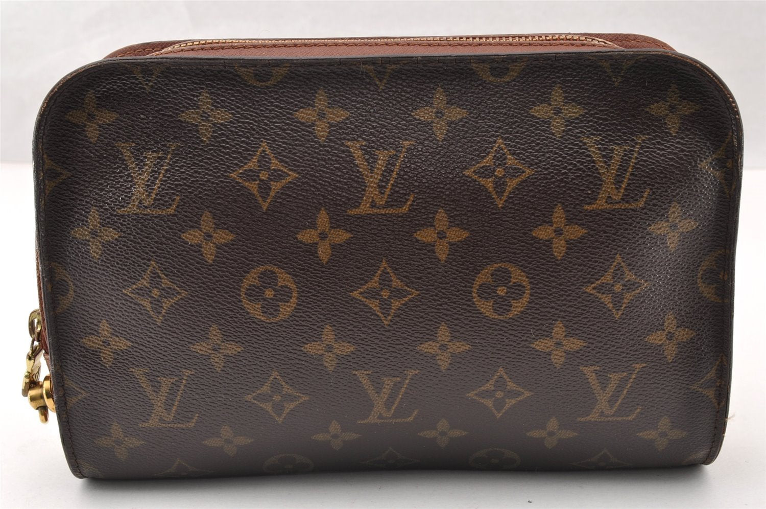 Authentic Louis Vuitton Monogram Orsay Clutch Hand Bag Purse M51790 LV 8734I