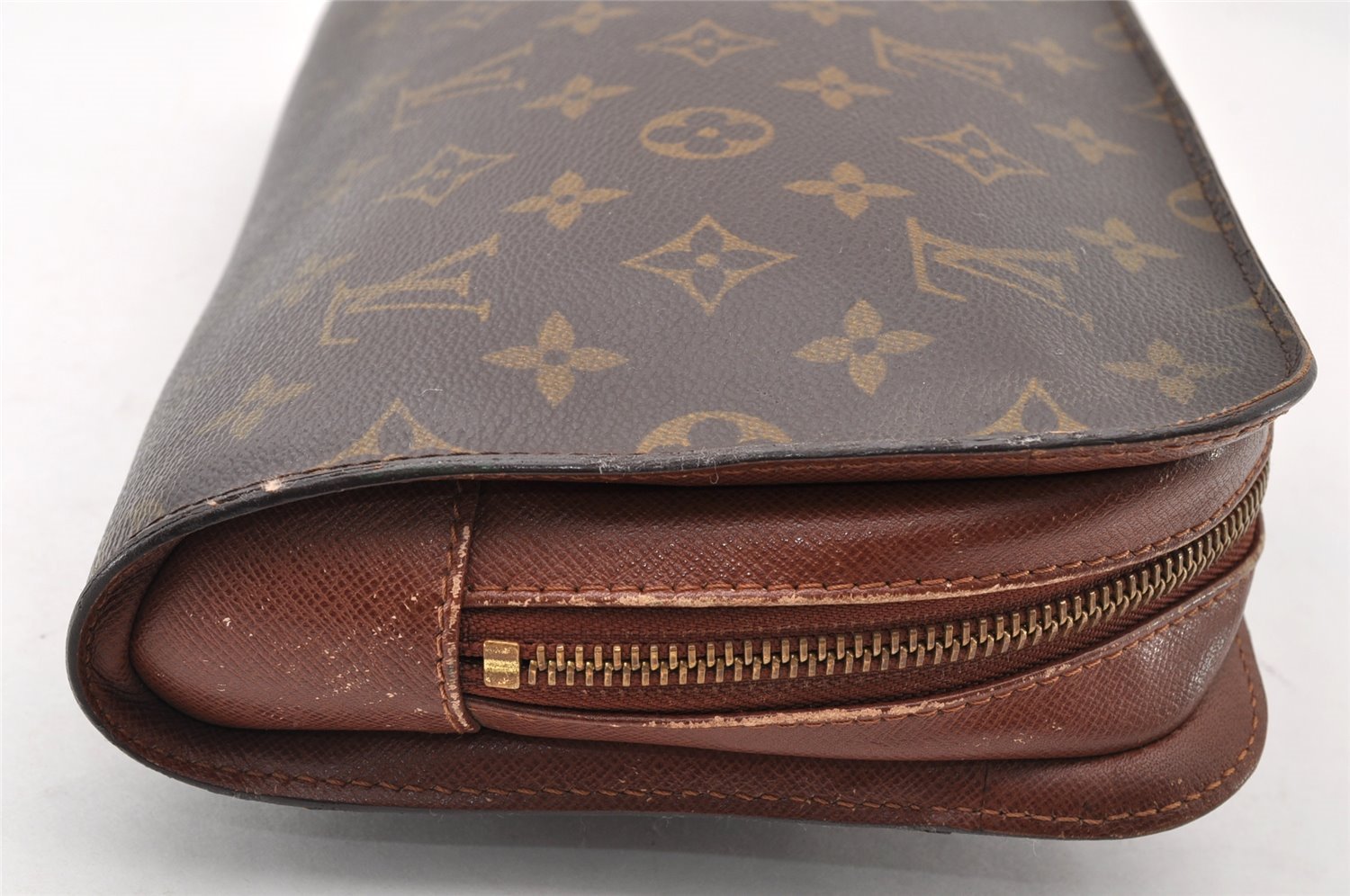 Authentic Louis Vuitton Monogram Orsay Clutch Hand Bag Purse M51790 LV 8734I