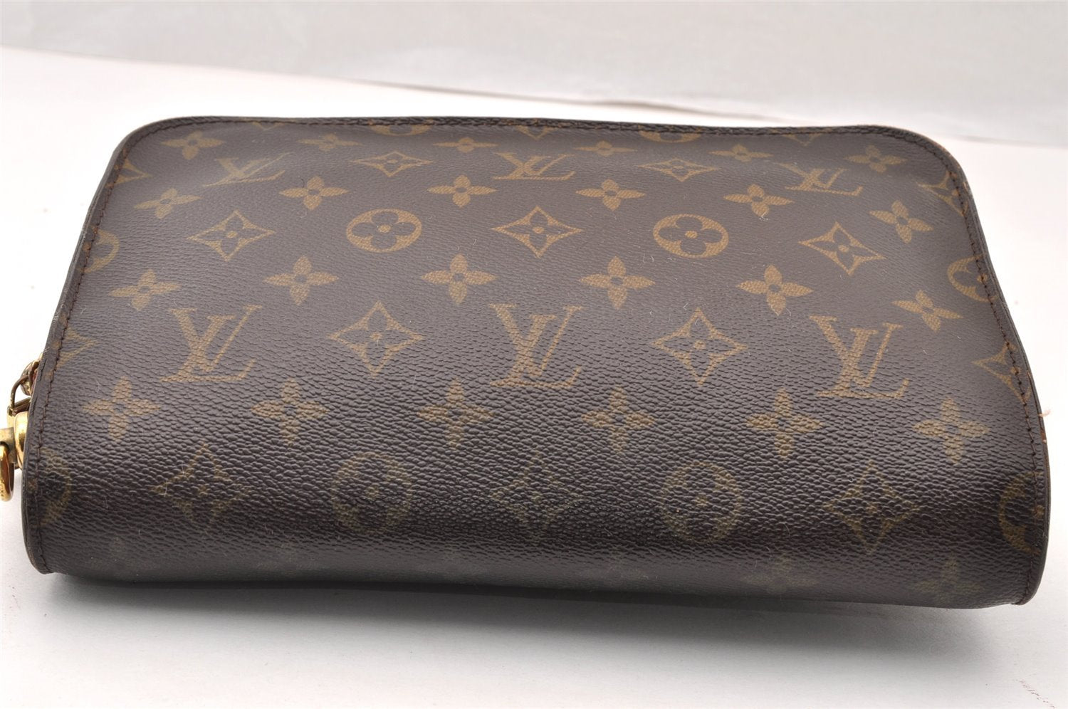 Authentic Louis Vuitton Monogram Orsay Clutch Hand Bag Purse M51790 LV 8734I