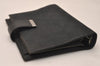 Authentic GUCCI Agenda Notebook Cover Purse GG Canvas Leather 115241 Black 8734J