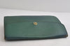 Authentic Louis Vuitton Epi Montaigne 27 Clutch Hand Bag Green M52654 Junk 8735I