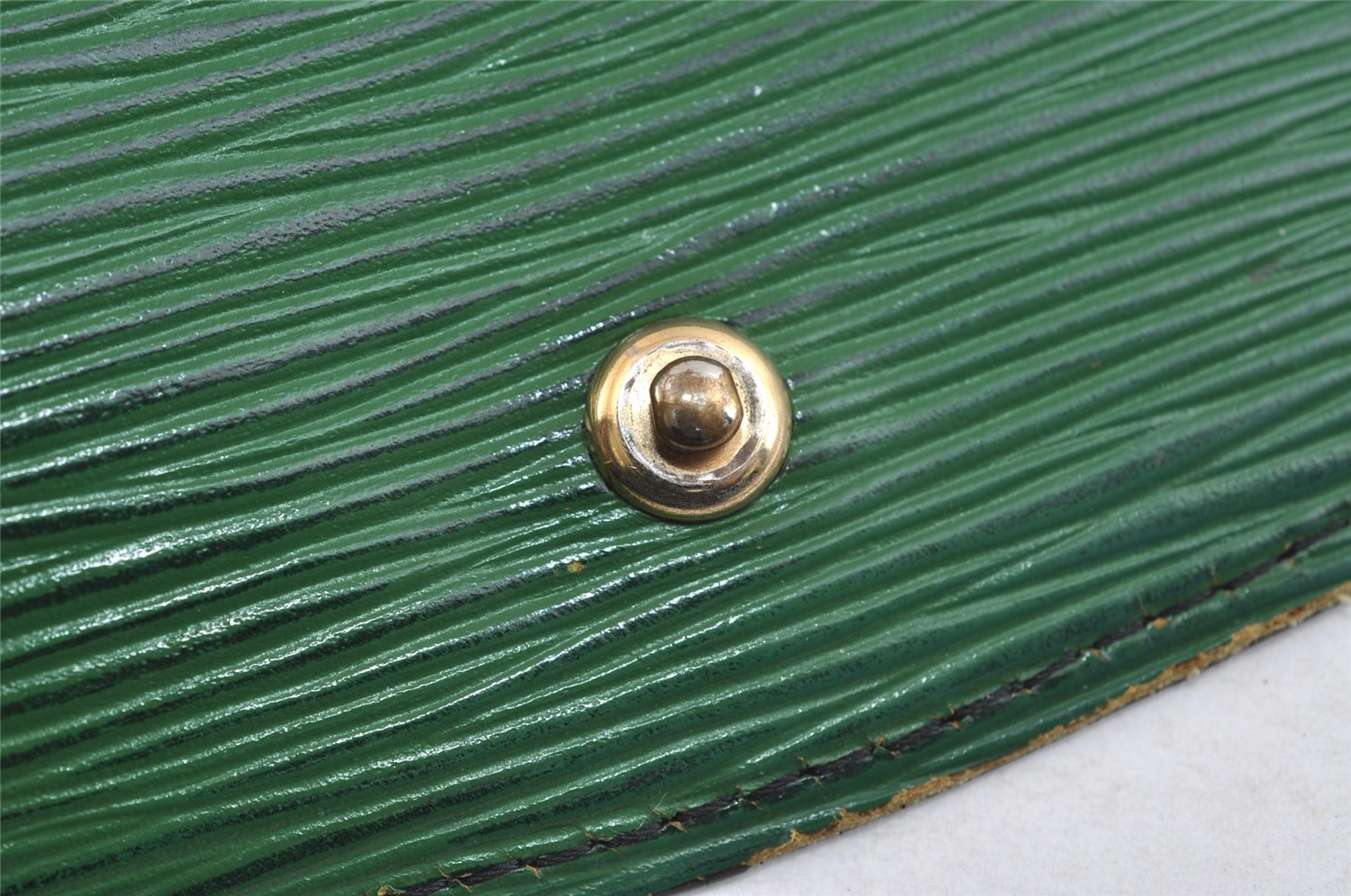 Authentic Louis Vuitton Epi Montaigne 27 Clutch Hand Bag Green M52654 Junk 8735I