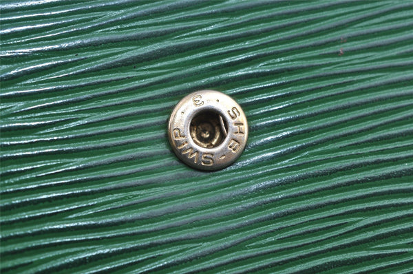 Authentic Louis Vuitton Epi Montaigne 27 Clutch Hand Bag Green M52654 Junk 8735I