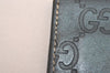 Authentic GUCCI Guccissima GG Leather Magnet Money Clip Green 8736J