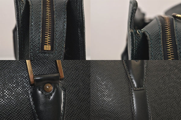Auth Louis Vuitton Taiga Porte Documents Lozan 2Way Briefcase M30054 Green 8736M