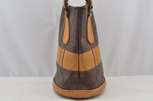 Authentic Louis Vuitton Monogram Bucket PM Shoulder Tote Bag USA Model LV 8737I