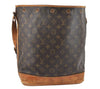 Authentic Louis Vuitton Monogram Noe Shoulder Drawstring Bag M42224 LV 8738I
