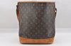 Authentic Louis Vuitton Monogram Noe Shoulder Drawstring Bag M42224 LV 8738I