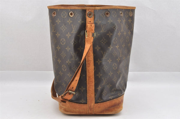 Authentic Louis Vuitton Monogram Noe Shoulder Drawstring Bag M42224 LV 8738I