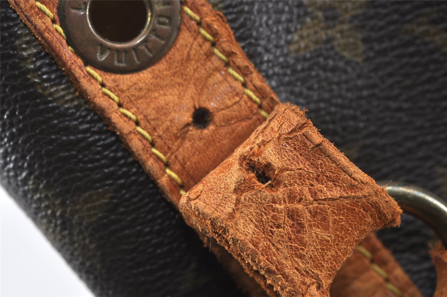 Authentic Louis Vuitton Monogram Noe Shoulder Drawstring Bag M42224 LV 8738I