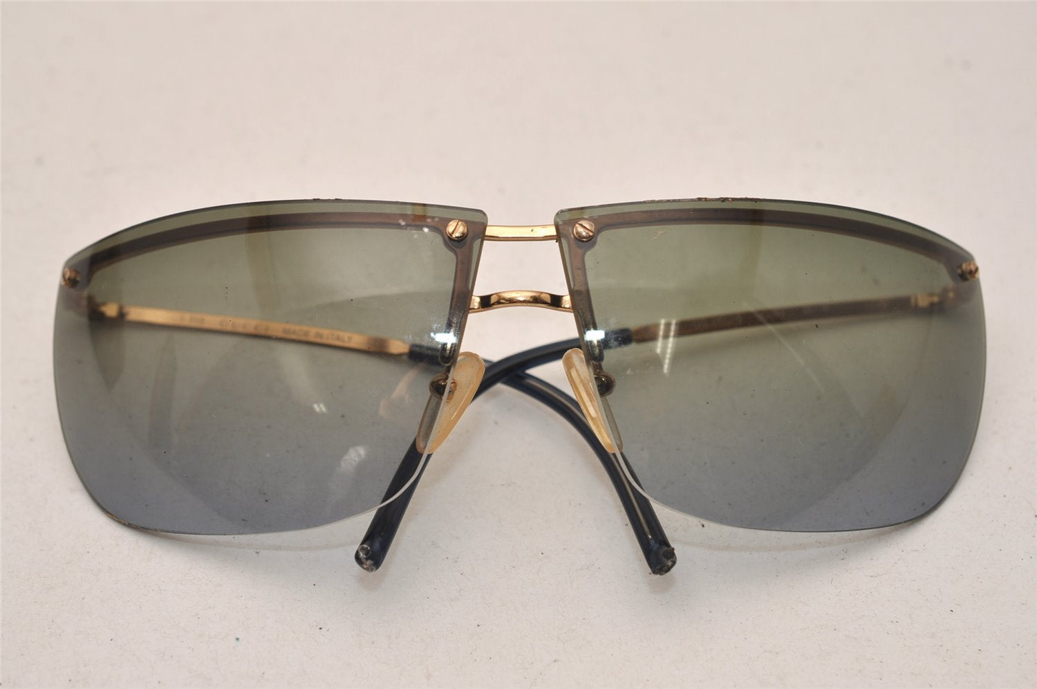 Authentic GUCCI Vintage Sunglasses GG 2652/S Titanium Green 8738J