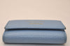 Authentic GUCCI Swing 6 Hooks Key Case Purse Leather 354499 Light Blue 8739J