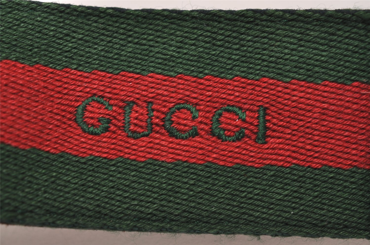 Auth GUCCI Web Sherry Line Belt Canvas Leather 90cm 35.4