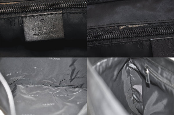 Authentic GUCCI Vintage Shoulder Cross Bag Nylon Leather 0190331 Black 8743M