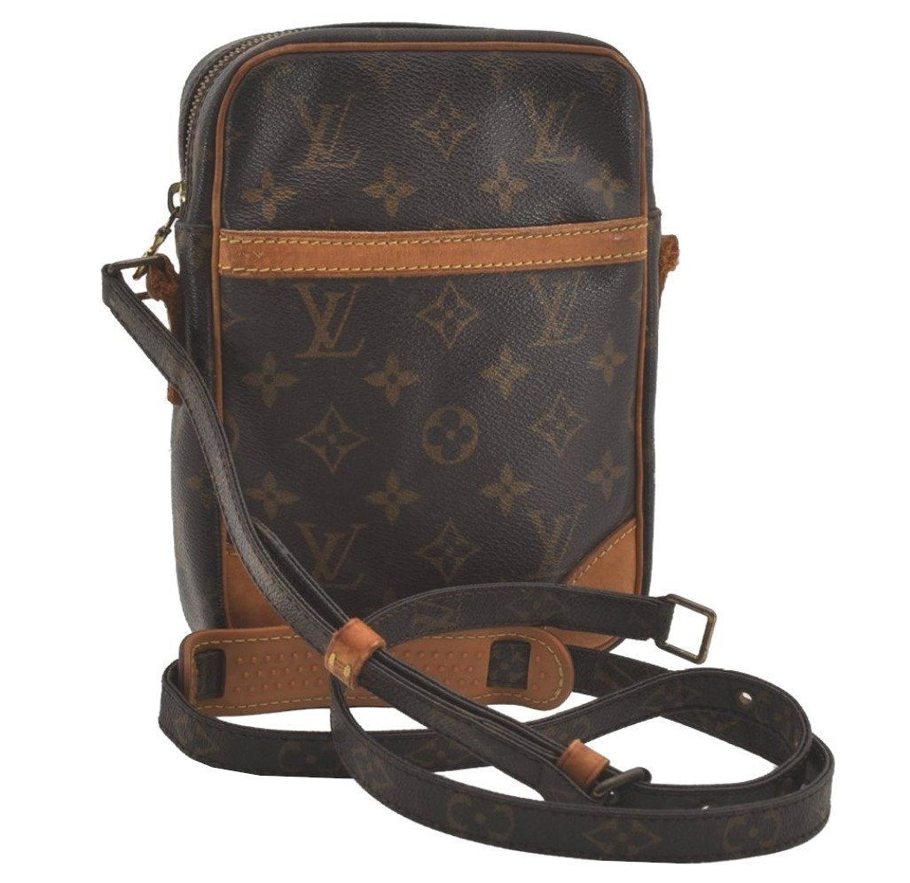 Authentic Louis Vuitton Monogram Danube Shoulder Cross Bag M45266 Junk 8744I