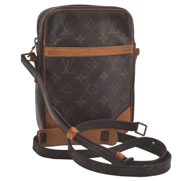 Authentic Louis Vuitton Monogram Danube Shoulder Cross Bag M45266 Junk 8744I