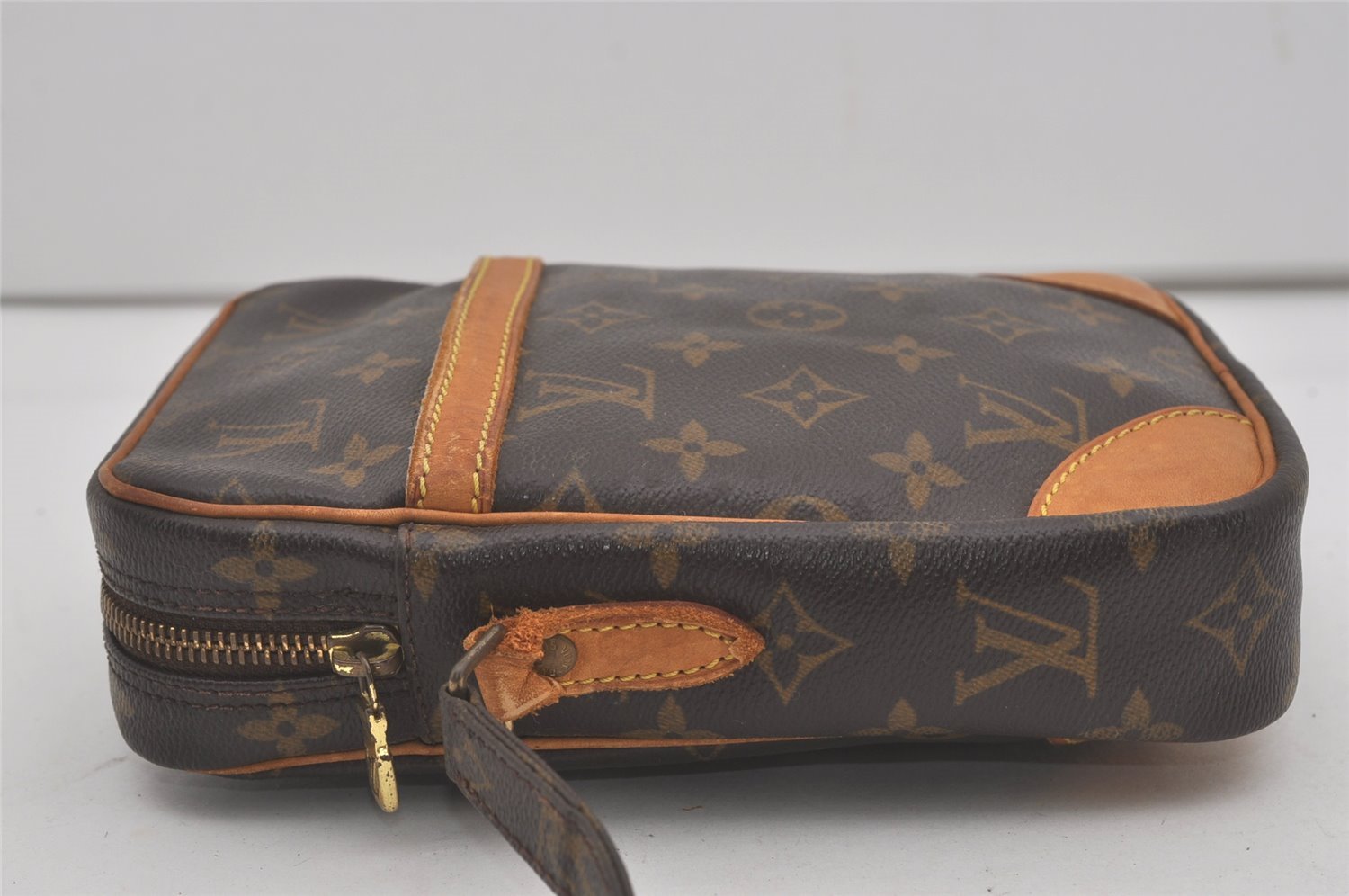 Authentic Louis Vuitton Monogram Danube Shoulder Cross Bag M45266 Junk 8744I