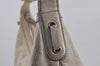 Auth GUCCI Guccissima Princy Ribbon GG Leather Shoulder Bag 162882 White 8744J