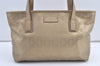 Authentic GUCCI GG Imprime Shoulder Tote Bag GG PVC Leather 211138 Gold 8745J