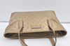 Authentic GUCCI GG Imprime Shoulder Tote Bag GG PVC Leather 211138 Gold 8745J