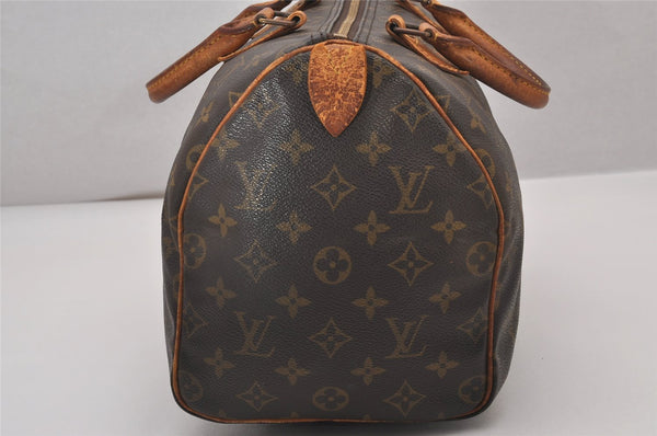 Authentic Louis Vuitton Monogram Speedy 30 Hand Boston Bag M41526 LV 8746I