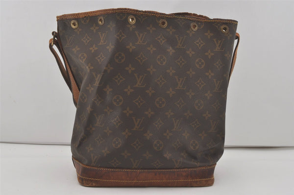 Authentic Louis Vuitton Monogram Noe Shoulder Drawstring Bag M42224 LV 8747I