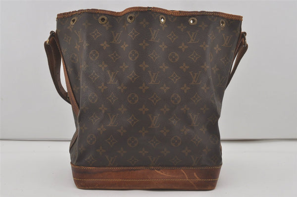 Authentic Louis Vuitton Monogram Noe Shoulder Drawstring Bag M42224 LV 8747I