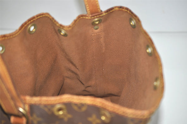 Authentic Louis Vuitton Monogram Noe Shoulder Drawstring Bag M42224 LV 8747I