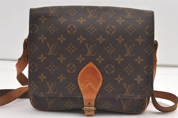Authentic Louis Vuitton Monogram Cartouchiere GM M51252 Shoulder Cross Bag 8747J
