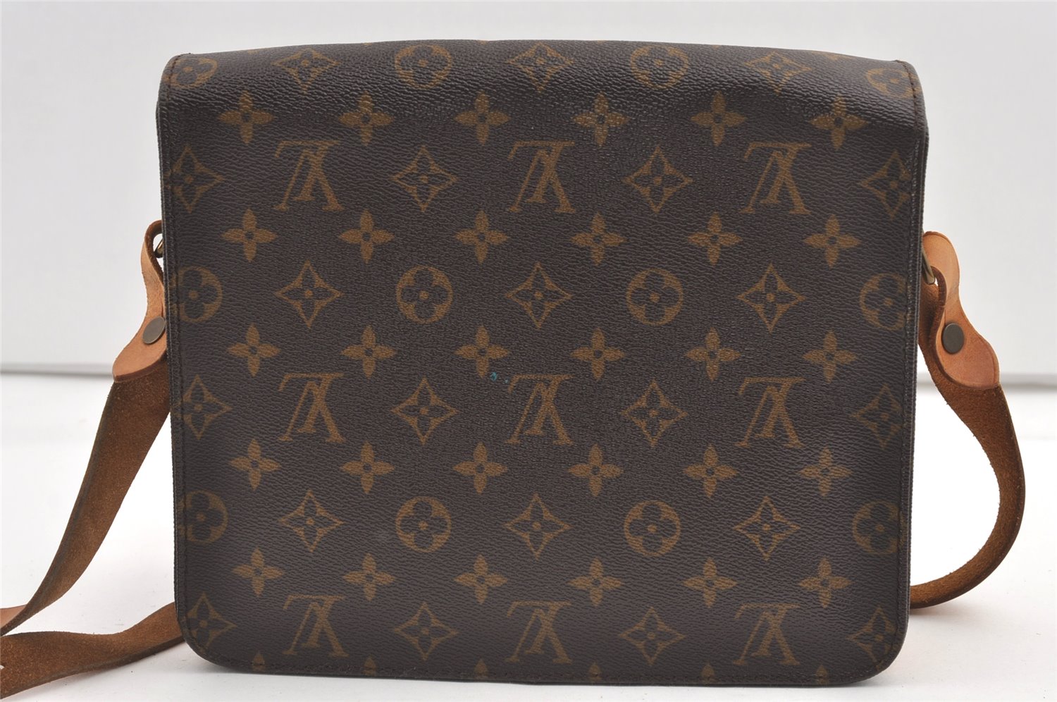 Authentic Louis Vuitton Monogram Cartouchiere GM M51252 Shoulder Cross Bag 8747J