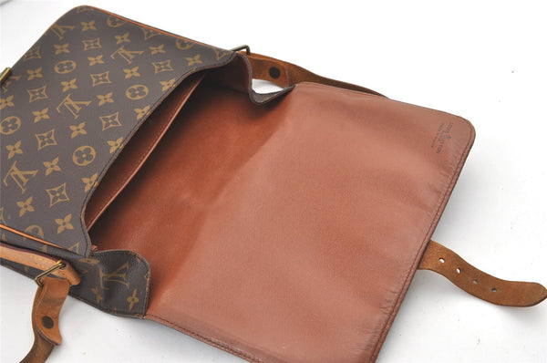 Authentic Louis Vuitton Monogram Cartouchiere GM M51252 Shoulder Cross Bag 8747J