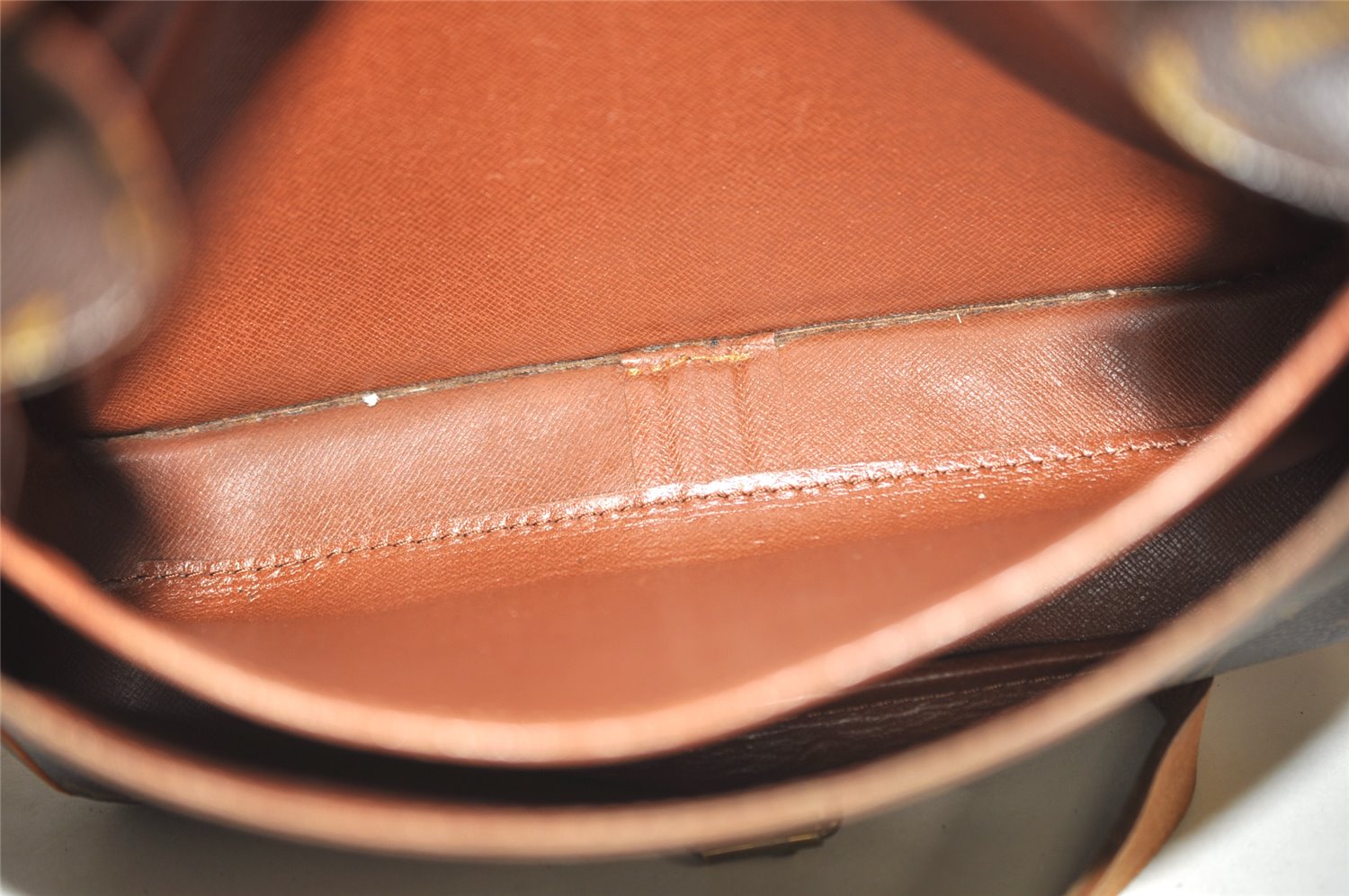 Authentic Louis Vuitton Monogram Cartouchiere GM M51252 Shoulder Cross Bag 8747J