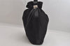 Authentic GUCCI Vintage Shoulder Drawstring Bag Nylon Leather Black 8747M