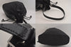 Authentic GUCCI Vintage Shoulder Drawstring Bag Nylon Leather Black 8747M