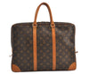 Authentic Louis Vuitton Monogram Porte Documents Voyage M40226 Briefcase 8748J