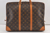 Authentic Louis Vuitton Monogram Porte Documents Voyage M40226 Briefcase 8748J