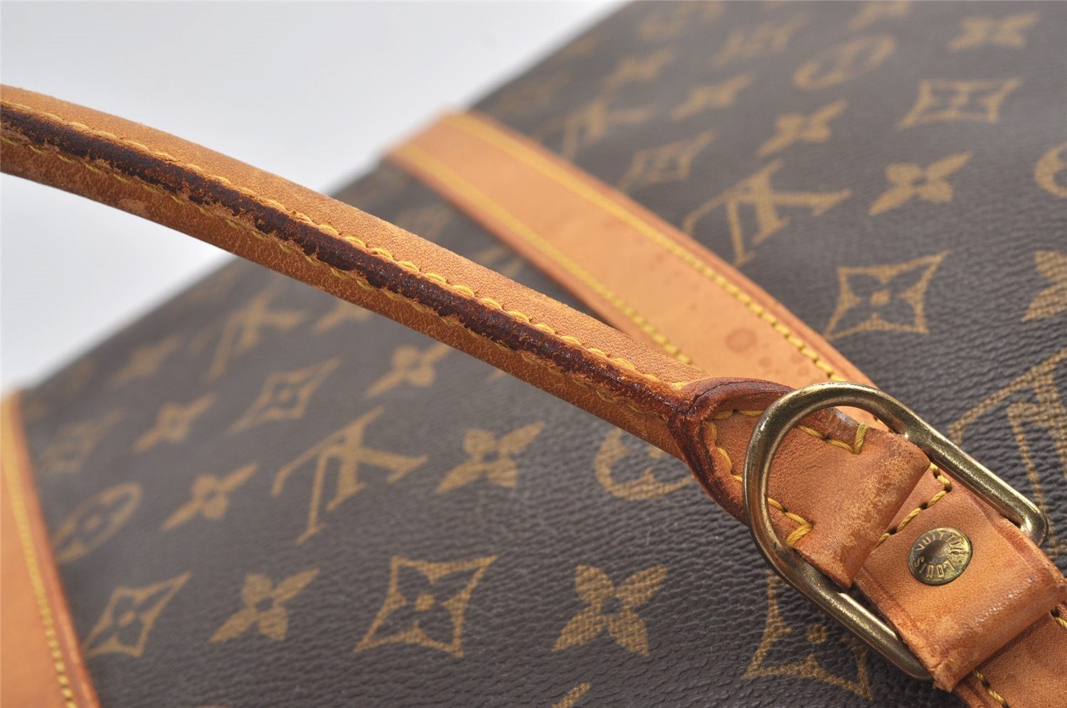 Authentic Louis Vuitton Monogram Porte Documents Voyage M40226 Briefcase 8748J