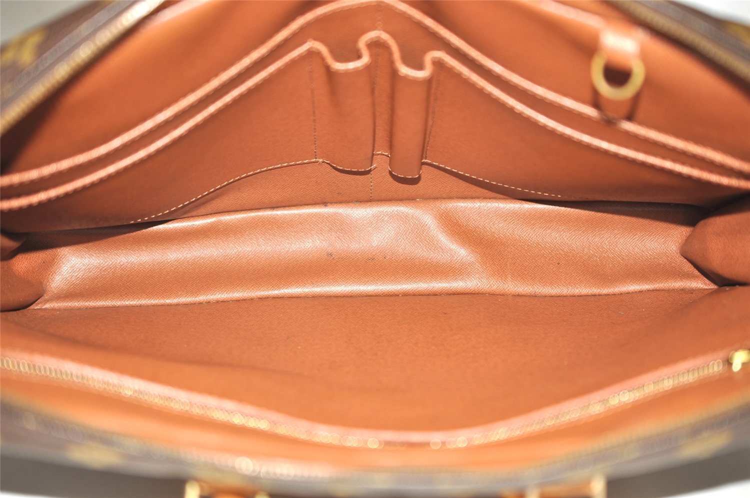 Authentic Louis Vuitton Monogram Porte Documents Voyage M40226 Briefcase 8748J